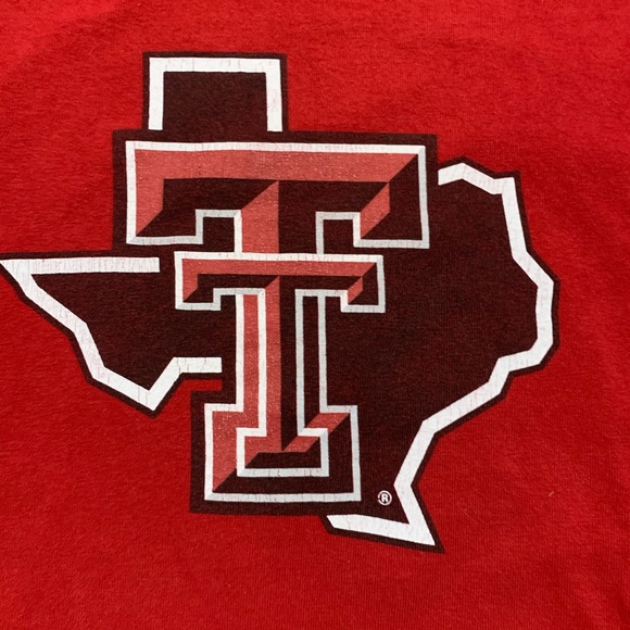 Texas Tech University red T-shirt Texas Logo - Picture 3 of 6